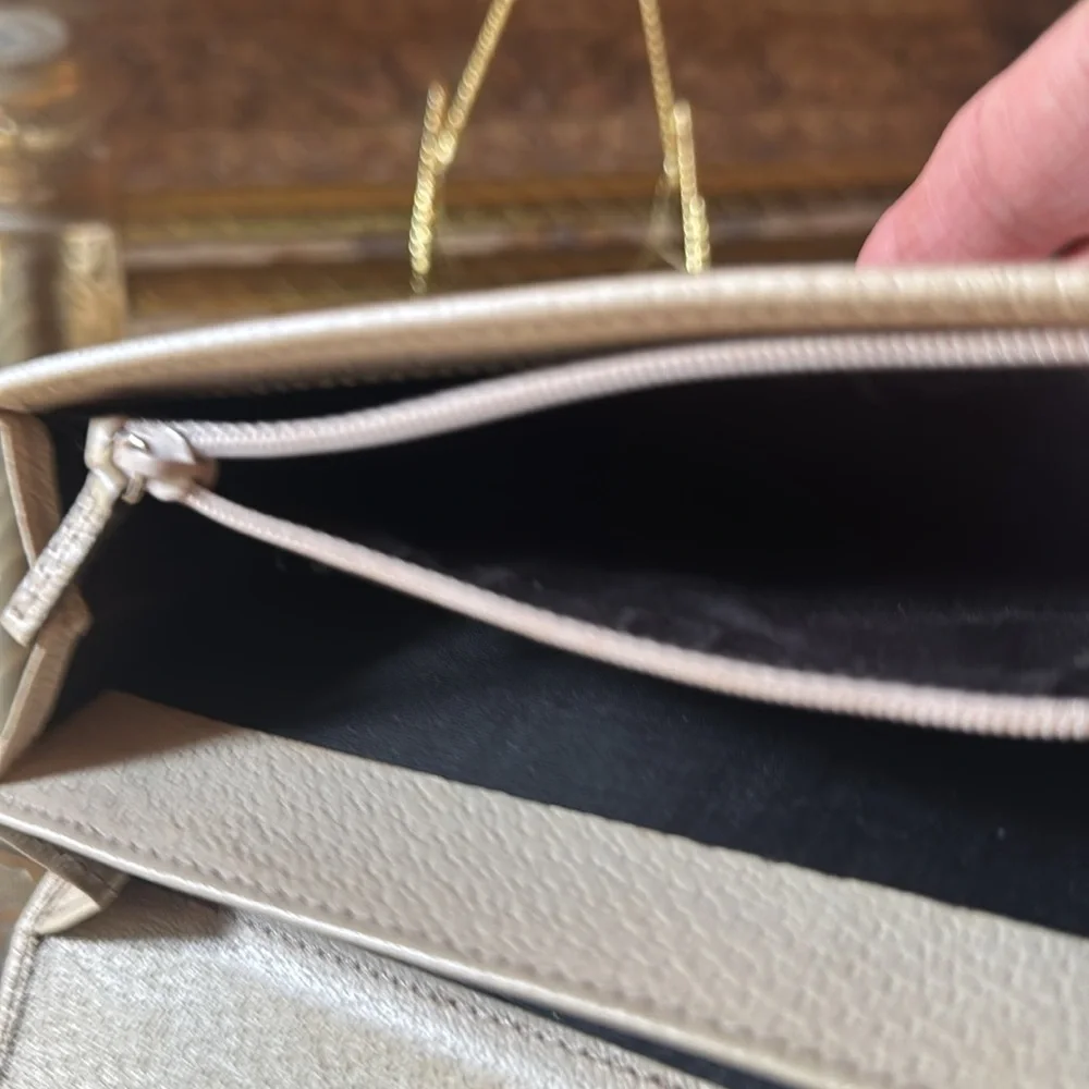 100% Authentic Gucci Beige Brown GG Supreme Wallet - Picture 8 of 13